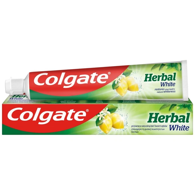 2 x COLGATE PASTA DE DIENTES BLANCA HIERBAS EXTRACTO LIMÓN COMO NUEVO EUCALIPTO 75ml (2)