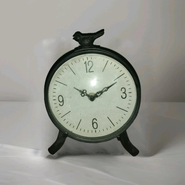 Horloge De Bureau Vintage Soviétique En Cristal - URSS Années 70-80 - Modèle Haltère (Kh)