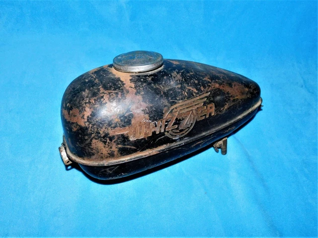 🔥 Vintage Schwinn Whizzer Cruzzer Embossed Gas Tank Schwinn Bicycle Original