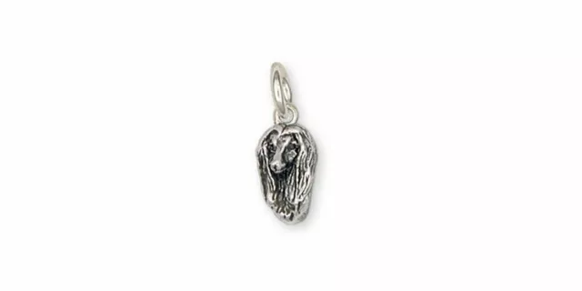 Afghan Hound Charm Jewelry Sterling Silver Handmade Dog Charm AF9-C