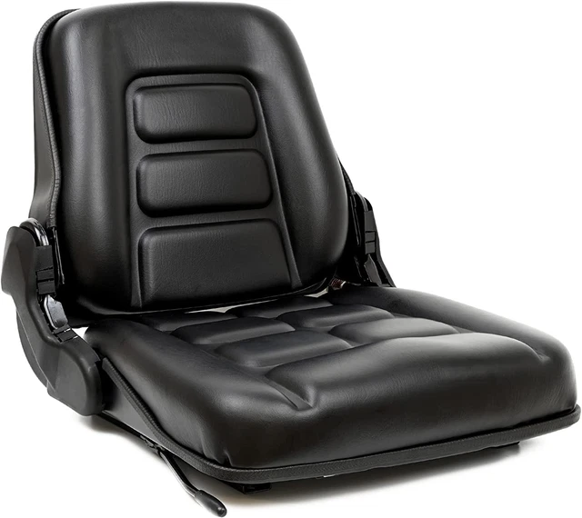 Universal Fold down Forklift Seat with Adjustable Angle Back,Micro Switch and Sl
