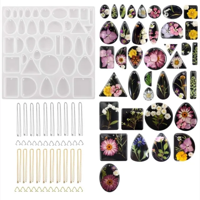 Jewelry Silicone Gem Mold for Resin Epoxy DIY Earring Pendant Jewelry Making