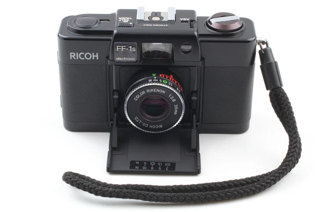 ALL WORKS [Near MINT] RICOH FF-1s Film Point & Shoot 35mm f/2.8 From JAPAN
