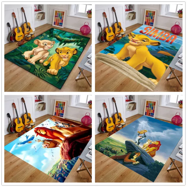 Kinder Baby 3D The Lion King Simba Fußmatten Baby Schlafzimmer Teppich Türmatte