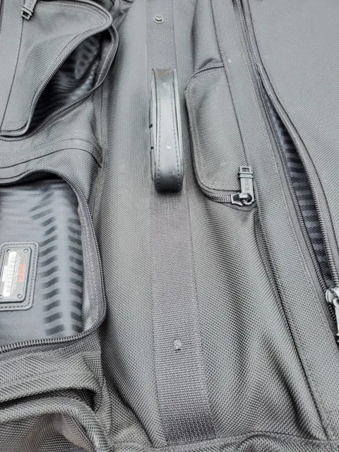 Tumi Black Alpha Ballistic Nylon Long Wheeled Garment Bag Luggage Travel 2242D3 12