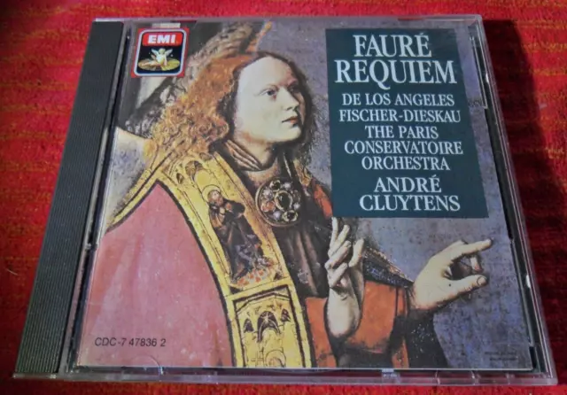 1986 FAURE REQUIEM Op.48  LOS ANGELES ANDRE CLUYTENS CD EMI ANGEL  CDC-7 47836 2