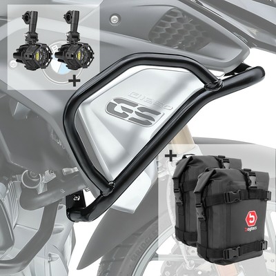 CBS Set Pare carter phare XL5 pour BMW R 1200 GS Rallye 17-18 noir CB4 
