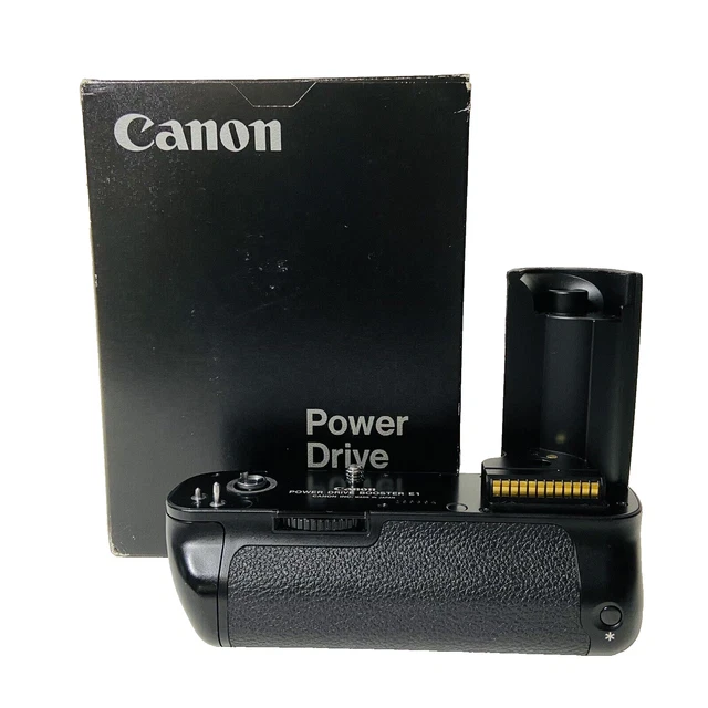 Canon POWER DRIVE BOOSTER E1 w/ Box , Cover, instructions From Japan "Near Mint"