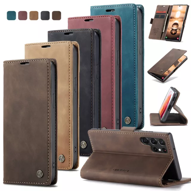 Schutz Hülle für Samsung Galaxy Magnet Handy Hulle Tasche Flip Case Etui Wallet