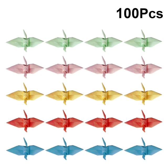 100 Pcs Dining Room Decor Table DIY Paper Crane Valentines Day Decorate