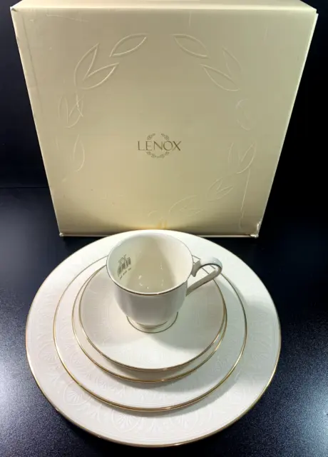 Lenox Courtyard Gold - 5 Piece Place Setting, New in Box