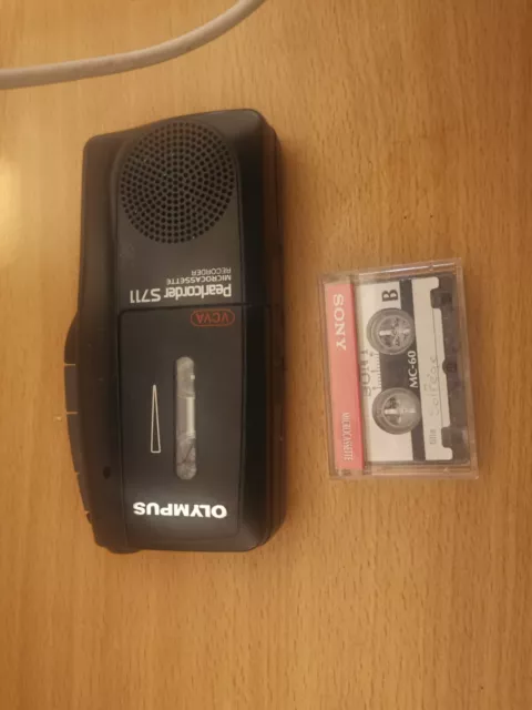 Enregistreur vocal vintage Olympus Pearlcorder S712, Microcassette Olympus,...