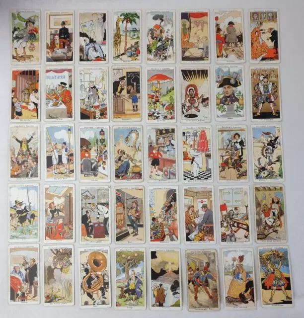 Churchman's Cigarette Cards Complete Set Howlers Caricatures