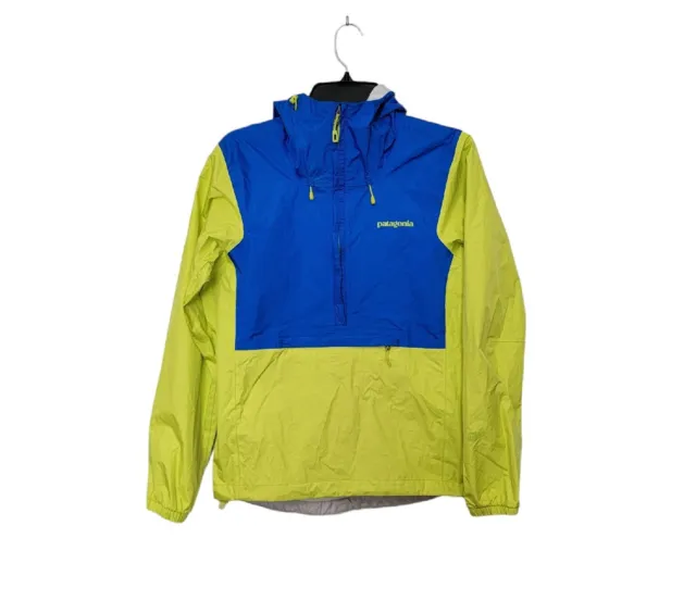 Patagonia Torrentshell Pullover Rain Jacket Andes Blue/Yellow Men's Size XS