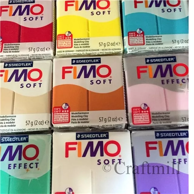 FIMO SOFT & EFFECTS Polymer Clay 8 pcs 448gm PICK COLRS