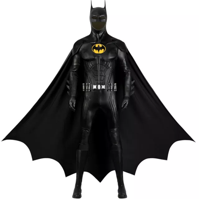 The Flash Batman Outfit Michael Keaton Cosplay Costume Bruce Wayne Full Suit