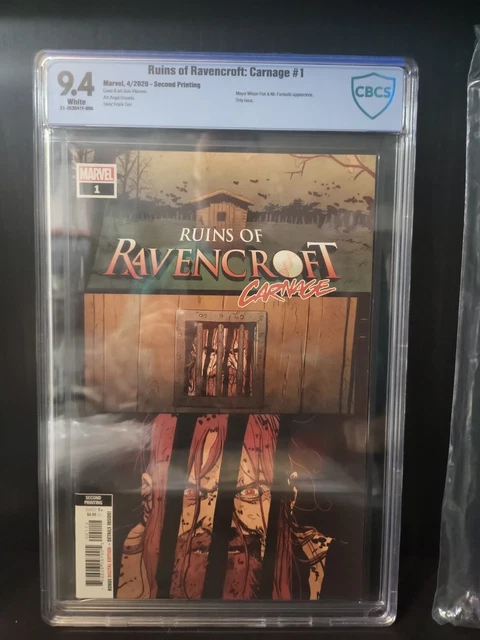 Ruins Of Ravencroft Carnage 1 2Nd Print 1St Cortland Kasady 2020 Marvel Comics