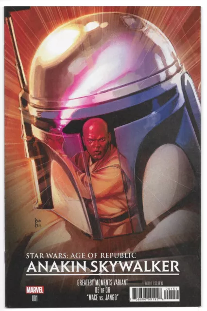 Star Wars Age o/t Republic Anakin Skywalker #1 -MARVEL- Mace vs Jango Variant!!!