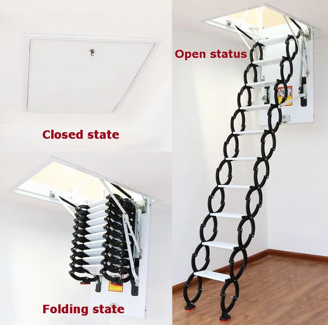 ATTIC LADDER EXTENSION Loft Ceiling Folding Stairs Retractable Folding