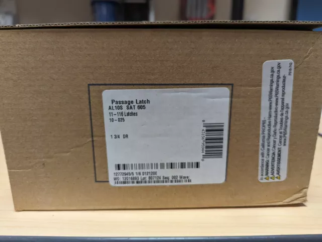 Schlage Passage Latch AL10S  SAT 605