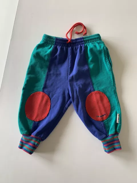 Vintage 90s Gymboree Rainbow Tag Color Block Baby Athletic Sweat Pants X small