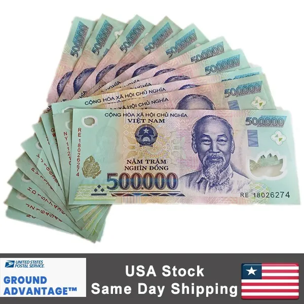5,000,000 VND Five Million Vietnam Dong Banknote Travel Cash Money Currency