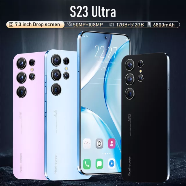 S23 Ultra 7.3" Smartphone 16GB+512GB Android 13 Unlocked 5G DualSim Mobile phone