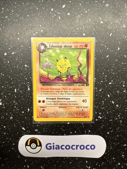 Pokemon Block Wizards Team Rocket Colossian Card Dark 43/82 French Vf Fr