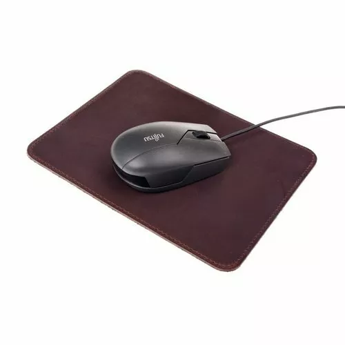 Leder-Mauspad - Mouse pad aus echtem Leder, Lederunterlage im Vintage-Look