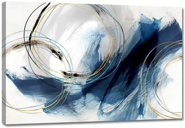 Abstract Wall Art Paintings Blue Fantasy Colorful Graffiti Modern Artwork Decor