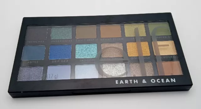 elf Cosmetics Earth & Ocean 18 Pan Eyeshadow Palette 17g (C8) elf Cosmetics Earth & Ocean 18 Pan Eyeshadow Palette 17g (C8)