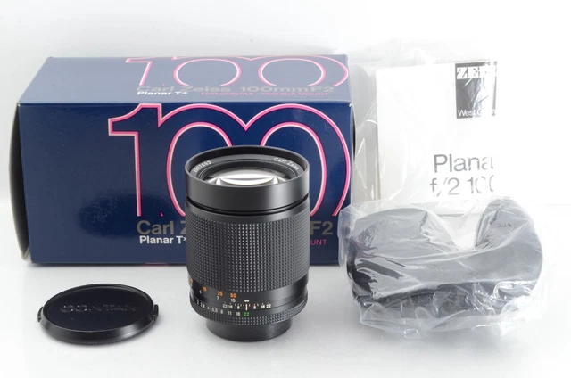 "Excellent" Contax Carl Zeiss Planar T* 100mm F/2 MMG Lens C/Y from Japan #A468 "Excellent" Contax Carl Zeiss Planar T* 100mm F/2 MMG Lens C/Y from Japan #A468