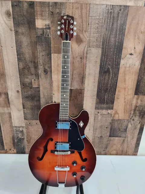 Harmony Rocket H56 1960s -  Burst Vintage . Pickups Changed Out READ.