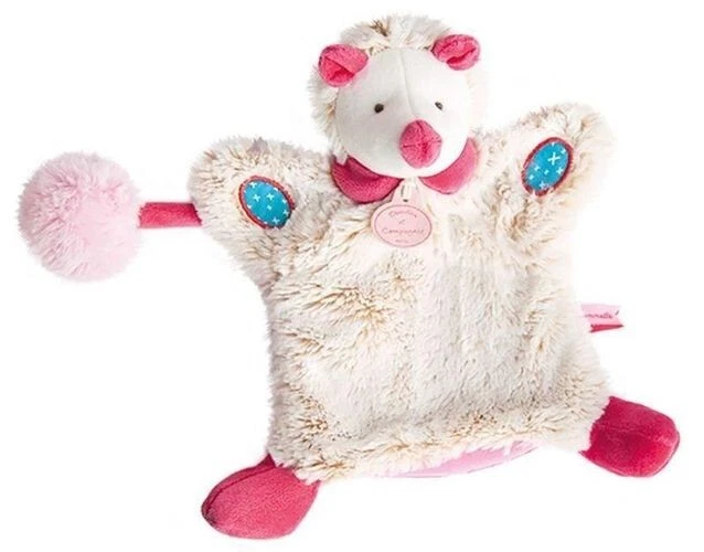 doudou Doudou et compagnie Souris Rose pompon rose DC3050 Lovely Fraise Marionne