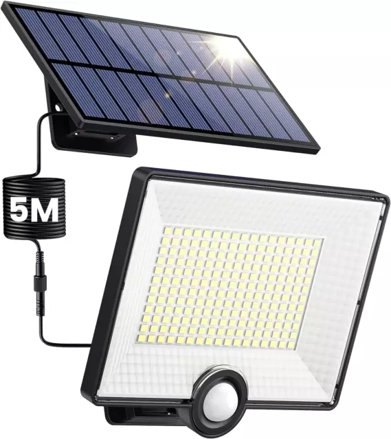 nipify Lampe Solaire Exterieur Detecteur De Mouvement 140 LED