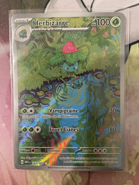 CARTE POKÉMON 151 Herbizarre SECRETE 167/165 - Ecarlate & Violet EV3,5 ...