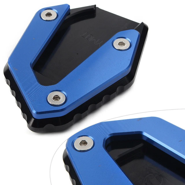 Piastra allargata cavalletto laterale per 2014-2021 Yamaha MT 07 FZ 07 blu