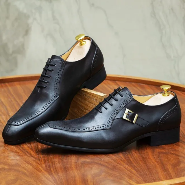 2023 New Hot Luxury Leather Men's Dress Shoes, Office Formal Shoes