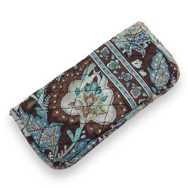 Vera Bradley Rhythm & Blues Double Eye Eyeglass Sunglass Soft Case OS Quilted