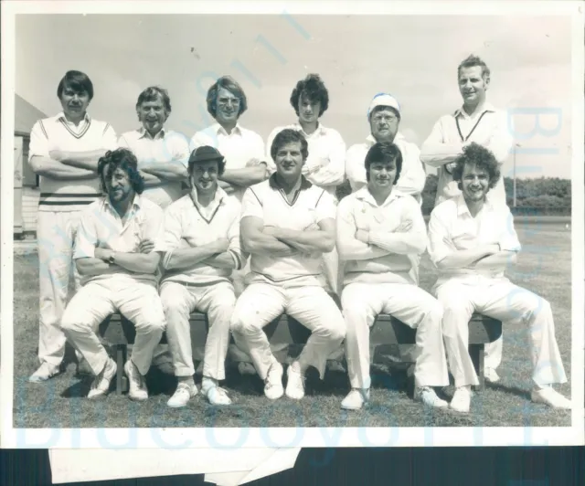 1970s Belgrave Team Fylde Amateur Cricket League Original Press photo 8.25x6.5"
