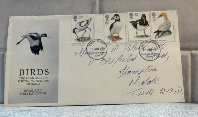 Gb 1989 Sg1419-22 Royal Society For The Protection Of Birds First Day Cover