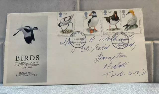 Gb 1989 Sg1419-22 Royal Society For The Protection Of Birds First Day Cover