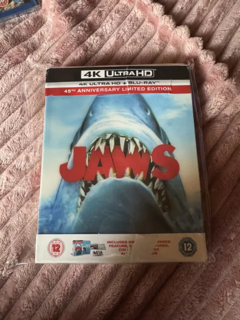 Jaws 45th Anniversary Collector's Edition 4K UHD Blu Ray Steelbook NEW & SEALED
