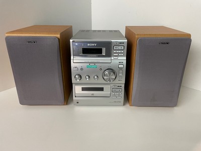 testato e funzionante Sony CMT-S01 Micro da Scaffale impianto stereo con telecomando 