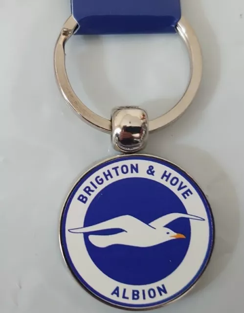 Brighton And Hove Albion Crest Keyring Brand New Football Supporters Seagulls