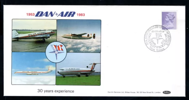 GB - 1983 Dan Air 30th Anniversary of First Service Benham Cover