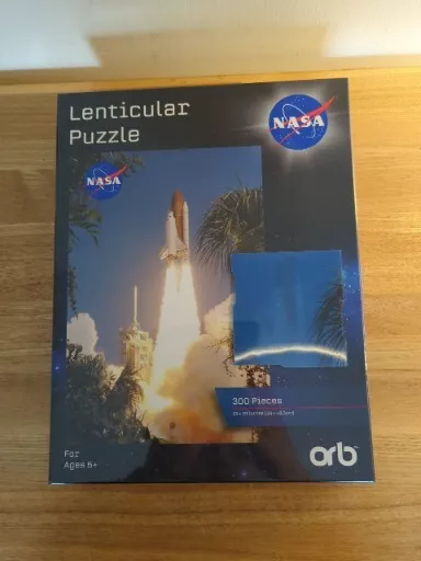 3D NASA SPACE SHIP 160920 Lenticular PUZZLE 300 Pieces Rocket NEW SEALED