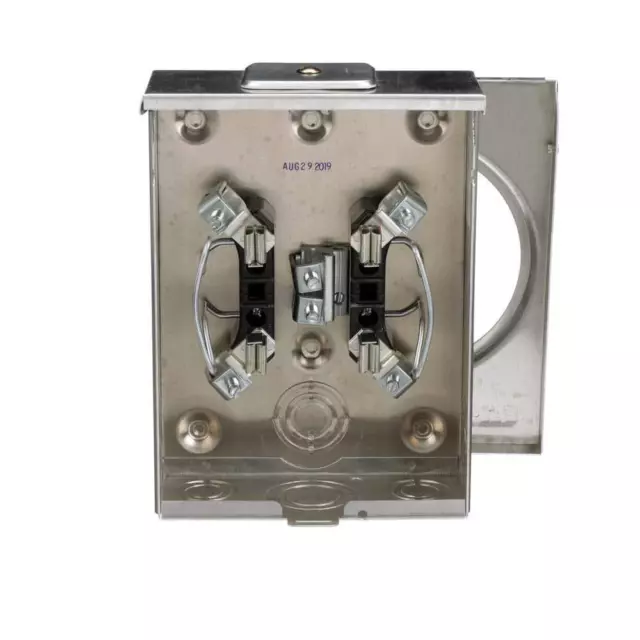 Eaton Meter Socket 100-Amp 1-Circuit 1-Spaces 1-Gangs 1-Phase Ringless-No Bypass