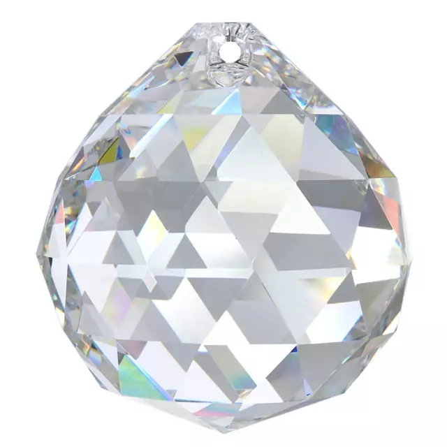 Cristal'Bille ' Ø 50mm Cristal ~ Transparent 30 % Pbo ~ Lustre & Arc-en-Ciel