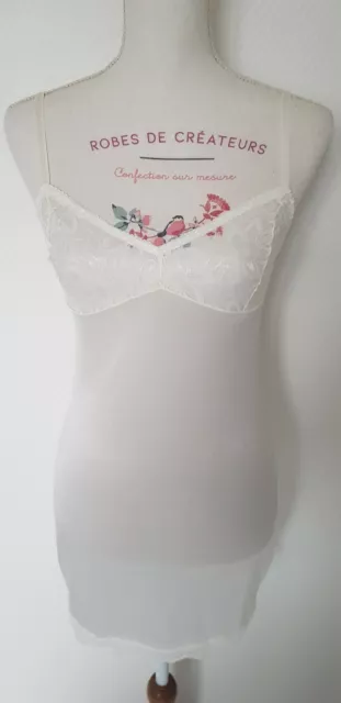 Nuisette et String Assorti Malika Blanc Avanua Taille S/M (36-38)